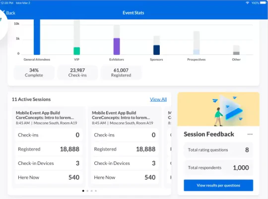 screenshot of Cvent OnArrival